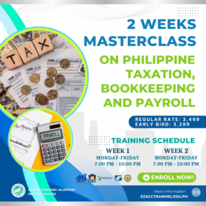 2 Weeks Masterclass on Philippine Bookkeeping, Taxation and Payroll